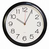 Купить Часы настенные аналоговые Бюрократ WallC-R78P D29см черный в Липецке