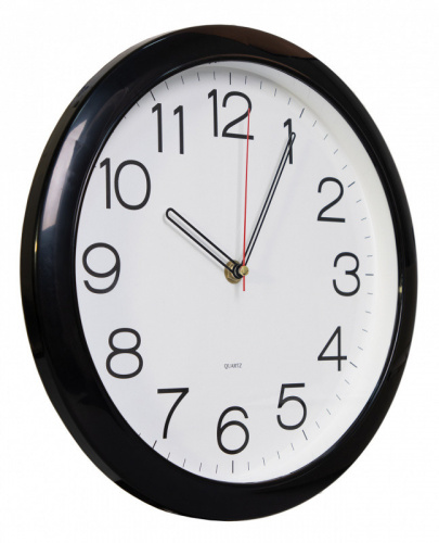 Купить Часы настенные аналоговые Бюрократ WallC-R78P D29см черный в Липецке фото 2