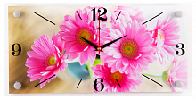 Купить Часы настенные 21 ВЕК 1939-737 Розовые хризантемы в Липецке