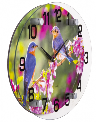 Купить Часы настенные 21 ВЕК 2434-1254 Птички на цветущей веточке в Липецке фото 2