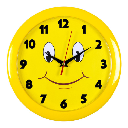 Купить Часы настенные аналоговые Бюрократ WALLC-R81P D23см желтый в Липецке