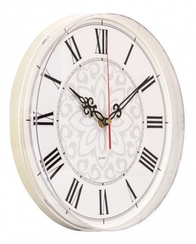 Купить Часы настенные аналоговые Бюрократ WallC-R70P D25см белый в Липецке фото 2