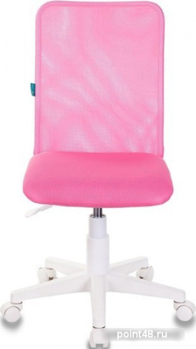 Кресло детское Бюрократ KD-9/WH/TW-13A розовый TW-03A TW-13А сетка/ткань (пластик белый) фото 2
