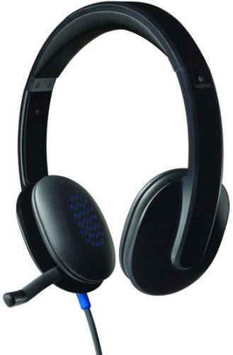 Купить Наушники с микрофоном LOGITECH USB Headset H540, 981-000480, накладные, черный в Липецке фото 3