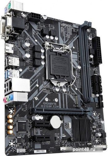 Материнская плата Gigabyte H310M S2H Soc-1151v2 Intel H310 2xDDR4 mATX AC`97 8ch(7.1) GbLAN+VGA+DVI+HDMI фото 2