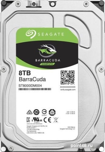 Жесткий диск Seagate Original SATA-III 8Tb ST8000DM004 Barracuda (7200rpm) 256Mb 3.5