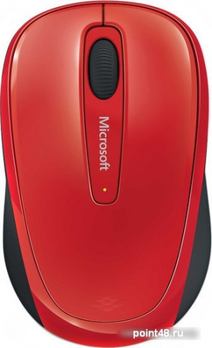 Купить Мышь Microsoft 3500 красный/черный оптическая (1000dpi) беспроводная USB для ноутбука (2but) в Липецке