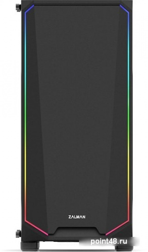 Корпус M iTower ZALMAN K1 Rev.A (ATX, BLACK, WINDOW, EDGE RGB DESIGN, 2x3.5, 2x2.5, 2xUSB2.0, 2xUSB3.0, 2x120mm RGB) (K1 Rev.A) фото 2