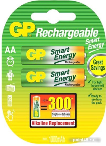 Купить Аккумулятор GP Smart Energy 100AAHCSV AA NiMH 1000mAh (2шт) в Липецке