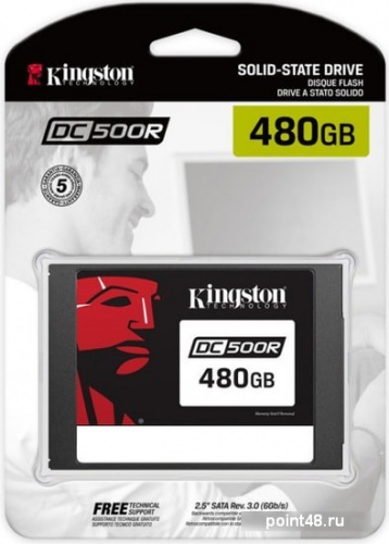 Накопитель SSD Kingston SATA III 480Gb SEDC500R/480G DC500R 2.5  0.5 DWPD фото 3