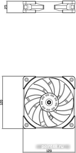 Вентилятор для корпуса Thermalright TL-C12-W фото 2