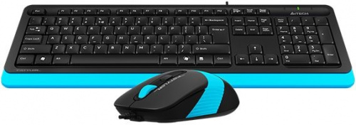 Купить Клавиатура + мышь A4 Fstyler F1010 клав:черный/синий мышь:черный/синий USB Multimedia в Липецке фото 2