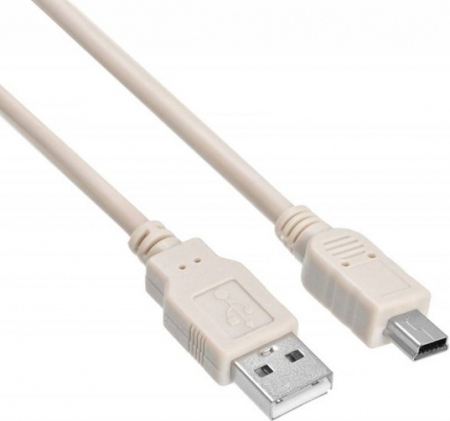 Купить Кабель Buro USB2.0-M5P-1 USB A(m) mini USB B (m) 1м серый в Липецке фото 3