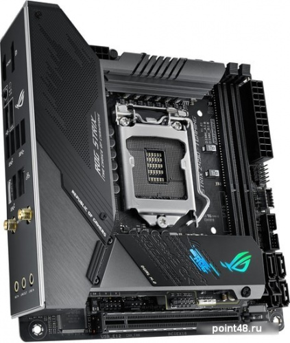 Материнская плата Asus ROG STRIX Z490-I GAMING Soc-1200 Intel Z490 2xDDR4 mini-ITX AC`97 8ch(7.1) 2.5Gg RAID+HDMI+DP фото 3