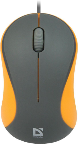 Купить Мышь проводная DEFENDER Проводная оптическая мышь Accura MS-970 серый+оранжевый,3кнопки,1000 в Липецке