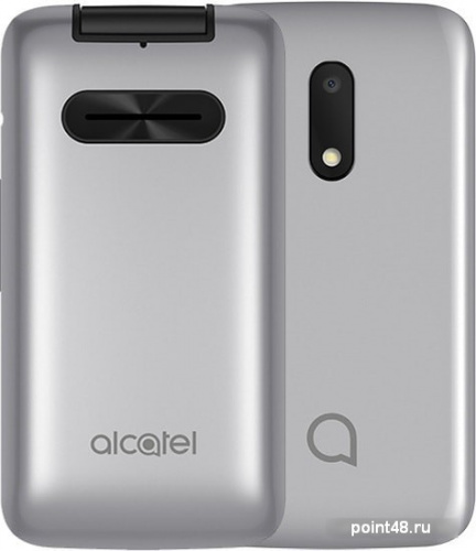 Мобильный телефон Alcatel 3025X серебристый раскладной 1Sim 2.8 240x320 2Mpix GSM900/1800 GSM1900 MP3 FM microSD max32Gb в Липецке