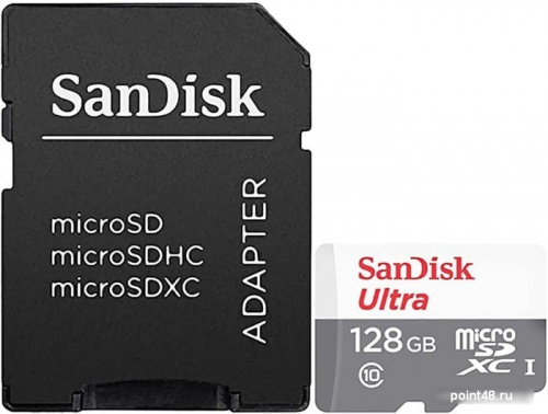 Купить Флеш карта microSDXC 128Gb Class10 Sandisk SDSQUNR-128G-GN6TA Ultra + adapter в Липецке