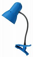 Купить Светильник настольный Трансвит NADEZHDA-PSH/BLU на прищепке E27 лампа накаливания синий лазурь 40Вт в Липецке