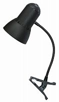Купить Светильник настольный Трансвит NADEZHDA-PSH/BL на прищепке E27 лампа накаливания черный 40Вт в Липецке