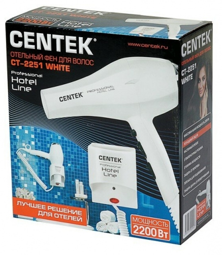 Купить Фен CENTEK CT-2251 White настенный в Липецке фото 11