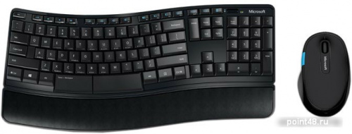 Купить Клавиатура + мышь Microsoft L3V-00017 клав:черный мышь:черный/синий USB беспроводная в Липецке