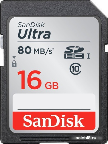 Купить Флеш карта SDHC 16Gb Class10 Sandisk SDSDUNC-016G-GN6IN Ultra 80 в Липецке