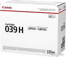Купить Картридж лазерный Canon 039HBK 0288C001 черный (25000стр.) для Canon LBP-351 в Липецке