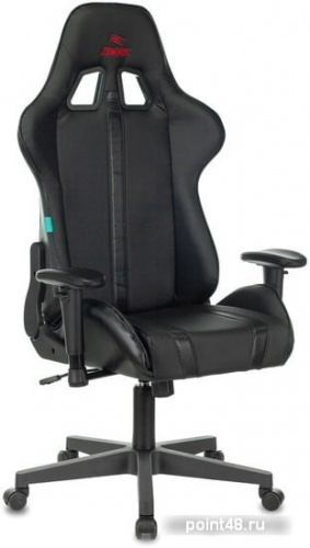 Кресло игровое Zombie A4 черный искусственная кожа с подголов. крестовина пластик фото 2