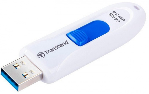 Купить Флеш Диск Transcend 64Gb Jetflash 790 TS64GJF790W USB3.0 белый в Липецке фото 3