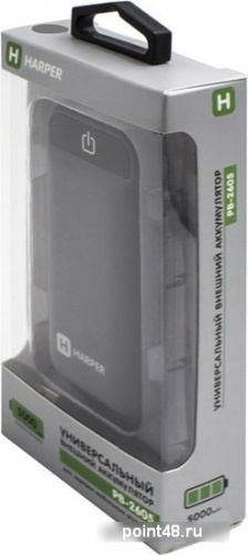 Мобильный аккумулятор  HARPER PB-2605 LI-POL 5000MAH серый в Липецке фото 3
