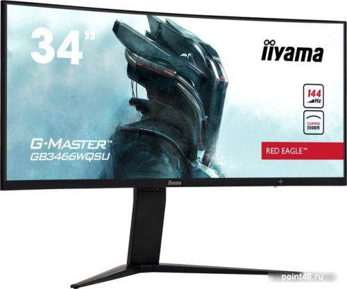 Купить Монитор Iiyama 34  Red Eagle GB3466WQSU-B1 черный VA LED 1ms 21:9 HDMI M/M матовая HAS 400cd 178гр/178гр 3440x1440 DisplayPort UWQHD USB 9.5кг в Липецке фото 2