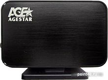 Внешний корпус для HDD AgeStar 3UB3A8-6G SATA II пластик черный 3.5