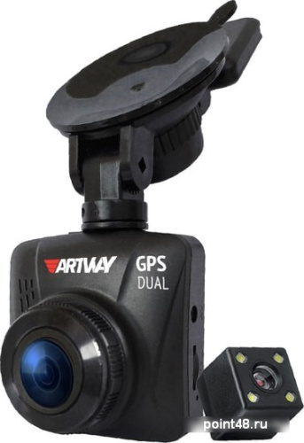 Видеорегистратор Artway AV-398 GPS Dual Compact черный 12Mpix 1080x1920 1080p 170гр. GPS