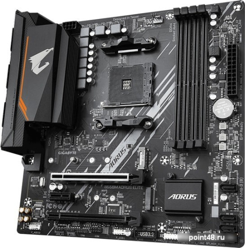 Материнская плата Gigabyte B550M AORUS ELITE Soc-AM4 AMD B550 4xDDR4 mATX AC`97 8ch(7.1) GbLAN RAID+DVI+HDMI фото 3