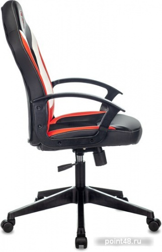 Кресло игровое Zombie 11 черный/красный текстиль/эко.кожа крестовина пластик фото 3