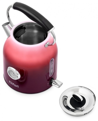 Купить Чайник электрический Kitfort КТ-679-3 1.7л. 2200Вт фиолетовый (корпус: нержавеющая сталь) в Липецке фото 3