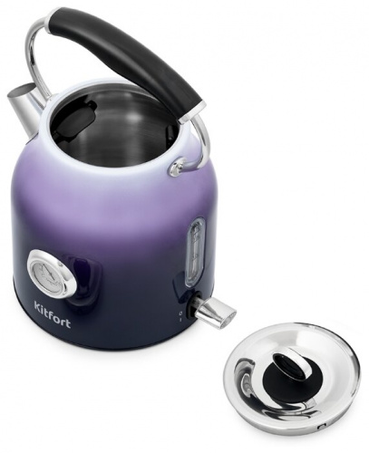 Купить Чайник электрический Kitfort КТ-679-3 1.7л. 2200Вт фиолетовый (корпус: нержавеющая сталь) в Липецке фото 15