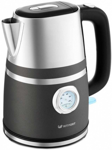 Купить Чайник электрический Kitfort КТ-670-1 1.7л. 2200Вт графит (корпус: металл) в Липецке