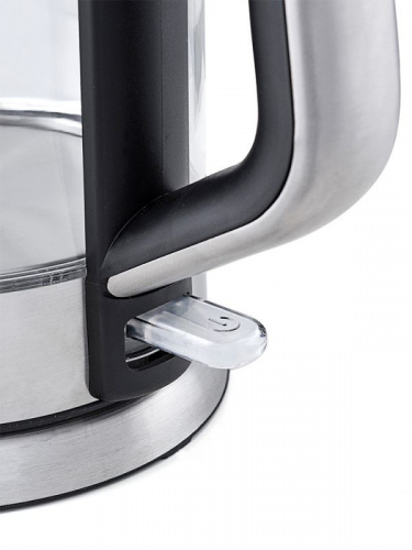 Купить Чайник электрический Kitfort КТ-617 1.5л. 2000Вт серебристый/черный (корпус: нержавеющая сталь/стекло) в Липецке фото 3