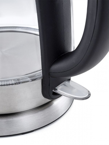 Купить Чайник электрический Kitfort КТ-619 1.7л. 2200Вт серебристый/черный (корпус: нержавеющая сталь/стекло) в Липецке фото 6