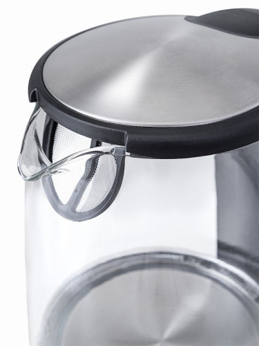 Купить Чайник электрический Kitfort КТ-619 1.7л. 2200Вт серебристый/черный (корпус: нержавеющая сталь/стекло) в Липецке фото 7