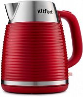 Купить Чайник электрический Kitfort КТ-695-2 1.7л. 2200Вт красный (корпус: нержавеющая сталь) в Липецке