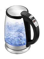 Купить Чайник электрический Kitfort КТ-628 1.7л. 2200Вт серебристый (корпус: стекло) в Липецке