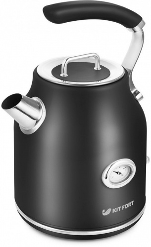 Купить Чайник электрический Kitfort КТ-663-2 1.7л. 2200Вт черный (корпус: металл) в Липецке