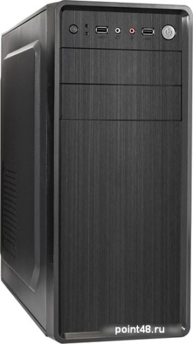 Корпус Exegate EX283729RUS   M itower XP-401 Black, ATX, <без БП>, 2*USB, Audio