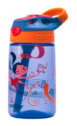 Купить Бутылка Contigo Gizmo Flip 0.42л синий/оранжевый пластик (2116116) в Липецке фото 3