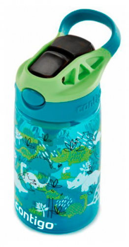 Купить Бутылка Contigo Gizmo Flip 0.42л голубой/зеленый пластик (компл.:трубочка) (2127479) в Липецке фото 4