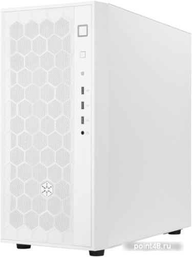 Корпус Silverstone SST-FAR1W FARA R1 Tower ATX Computer Case, mesh front panel, white (229859) фото 3