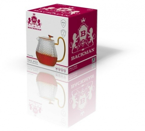 Купить Заварочный чайник BACKMAN BM-0318 800мл в Липецке фото 2