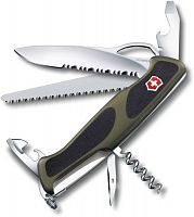 Купить Нож перочинный Victorinox RangerGrip 179 (0.9563.MWC4) 130мм 12функций зеленый/черный карт.коробка в Липецке